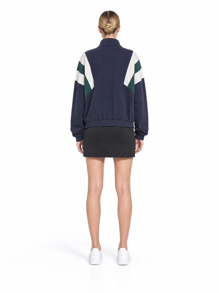 Generated back view of the same outfit and model.